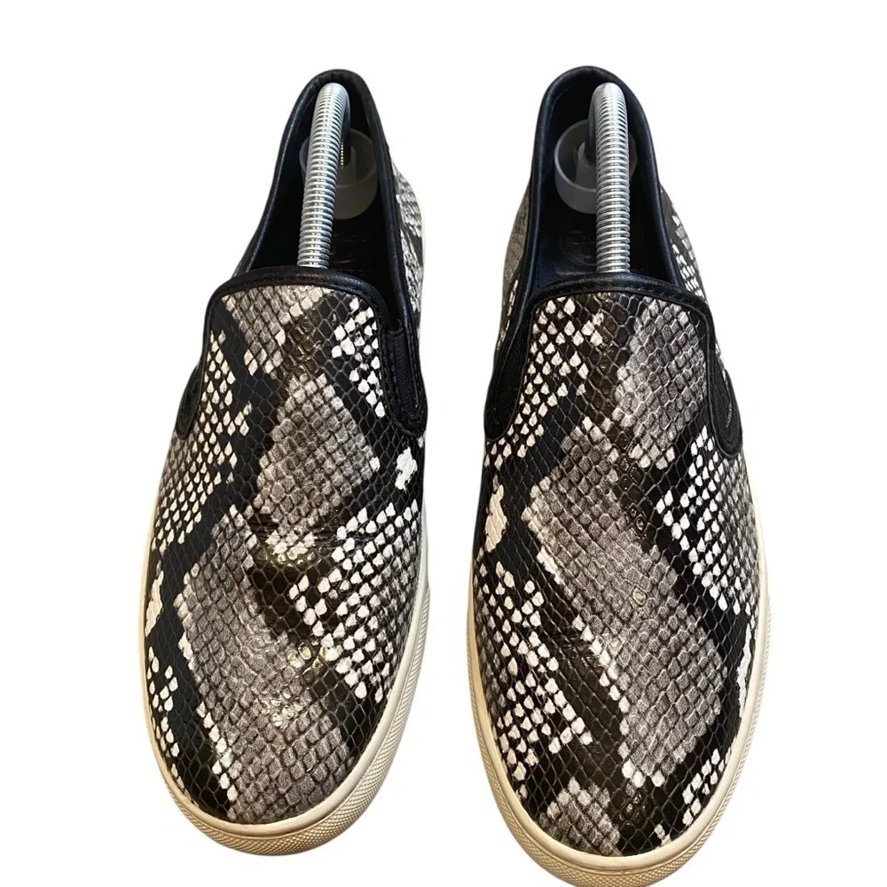 Tory Burch Snakeskin Slip-on Huarache Sneakers / Slip Ons Sz 10 New